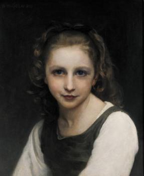 威廉 阿道夫 佈格羅 Portrait of a Young Girl